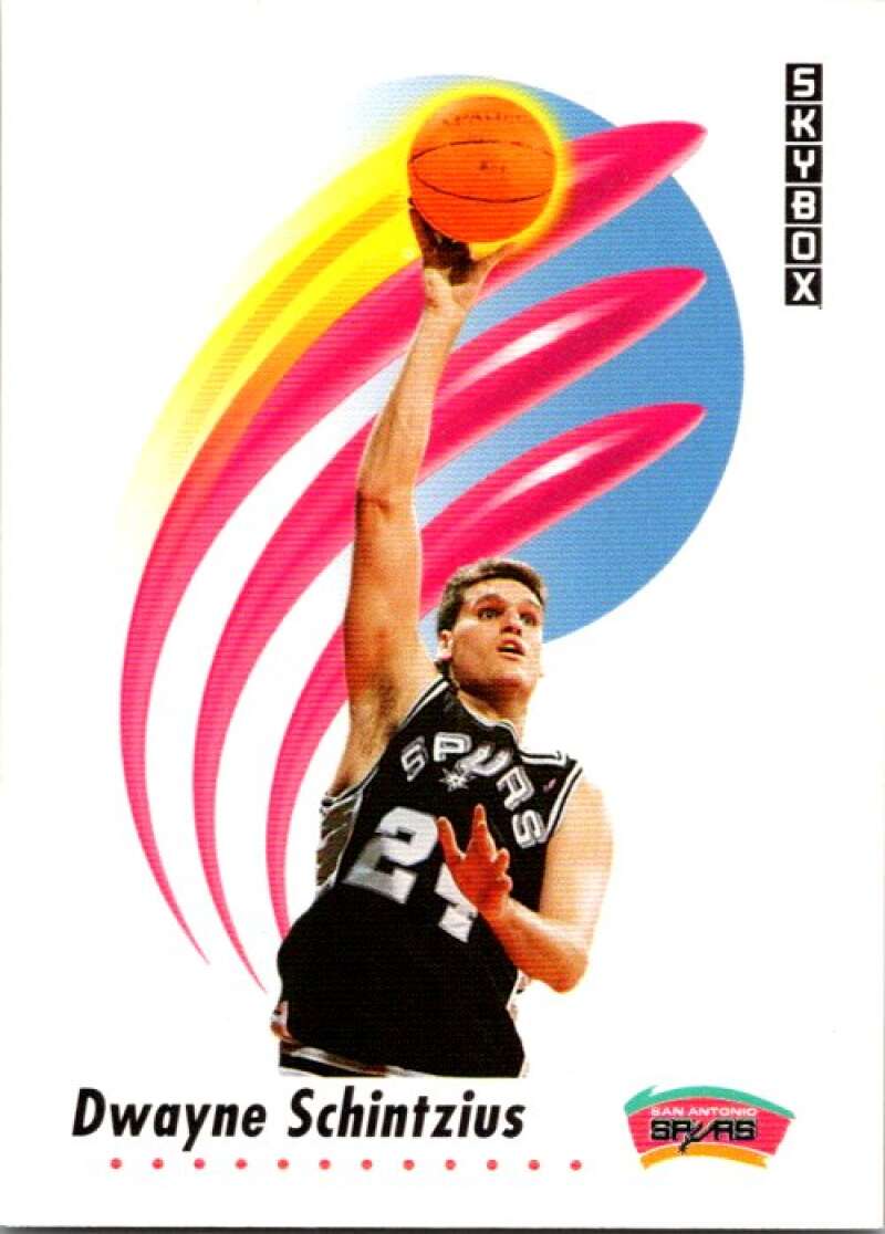 1991-92 SkyBox #262 Dwayne Schintzius San Antonio Spurs V77270 Image 1