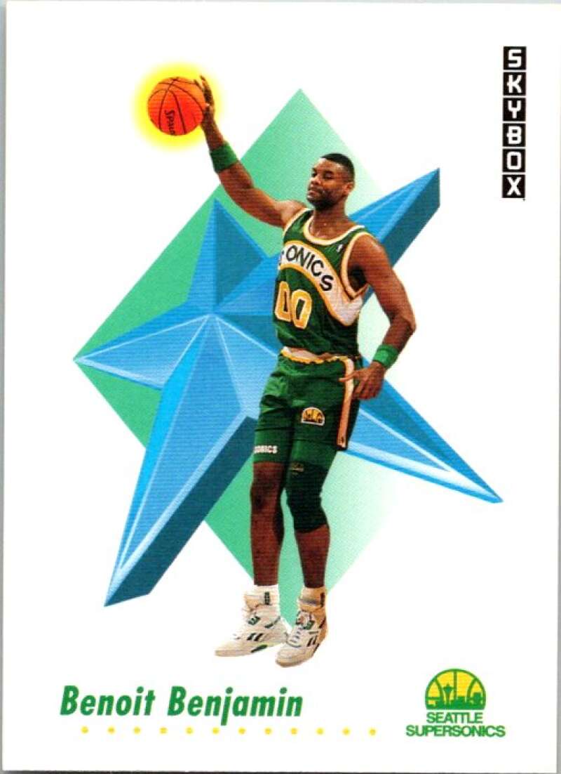 1991-92 SkyBox #266 Benoit Benjamin Seattle SuperSonics V77275 Image 1