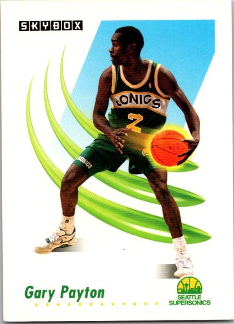 1991-92 SkyBox #274 Gary Payton Seattle SuperSonics V77288 Image 1