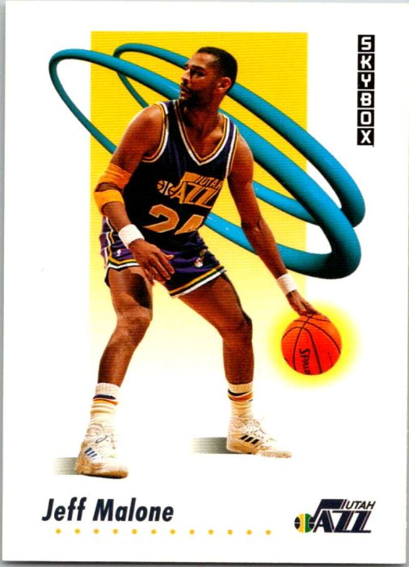 1991-92 SkyBox #282 Jeff Malone Utah Jazz V77298 Image 1