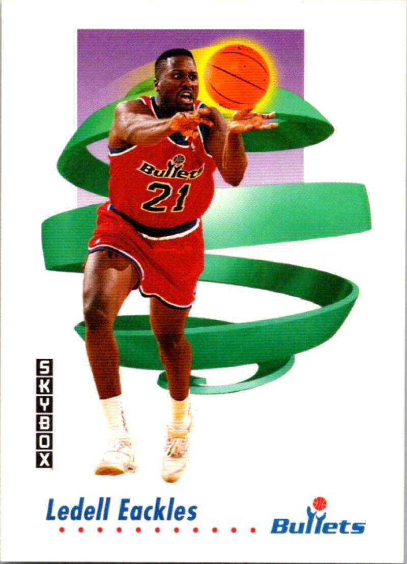 1991-92 SkyBox #288 Ledell Eackles Washington Bullets V77307 Image 1