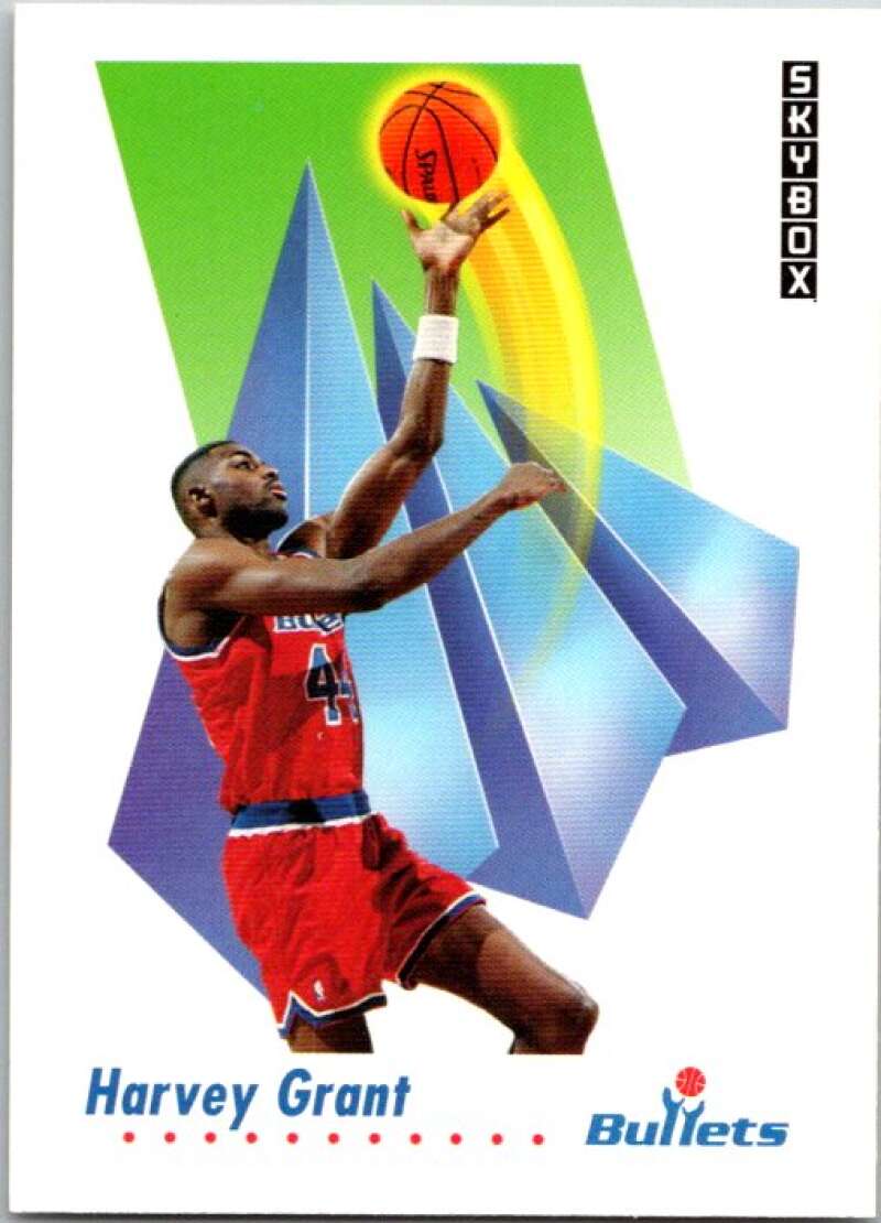 1991-92 SkyBox #291 Harvey Grant Washington Bullets V77312 Image 1
