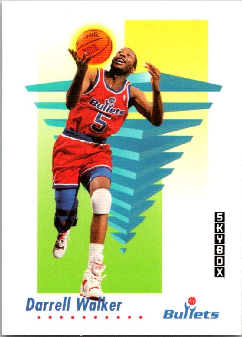 1991-92 SkyBox #295 Darrell Walker Washington Bullets V77317 Image 1