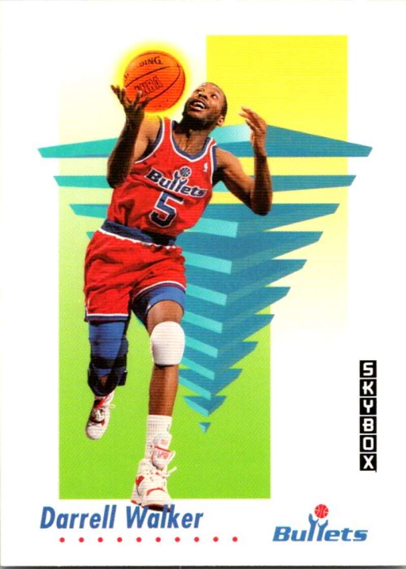 1991-92 SkyBox #295 Darrell Walker Washington Bullets V77318 Image 1