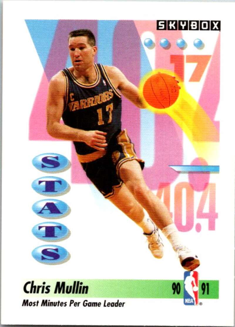 1991-92 SkyBox #301 Chris Mullin Golden State Warriors V77326 Image 1