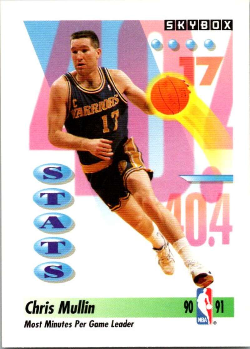 1991-92 SkyBox #301 Chris Mullin Golden State Warriors V77327 Image 1