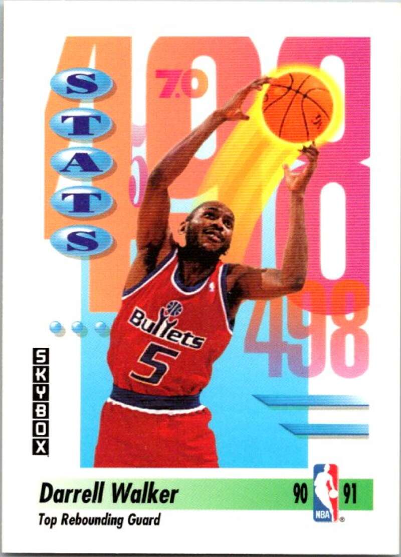 1991-92 SkyBox #304 Darrell Walker Washington Bullets V77332 Image 1