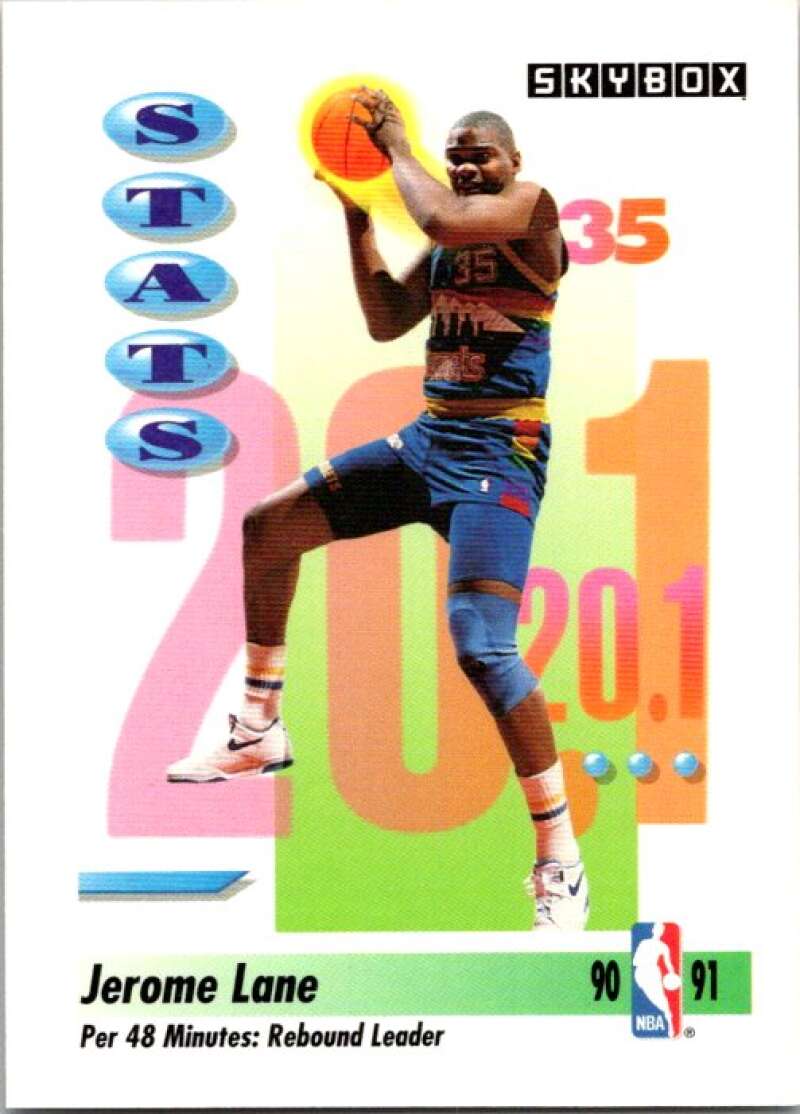 1991-92 SkyBox #305 Jerome Lane Denver Nuggets V77333 Image 1