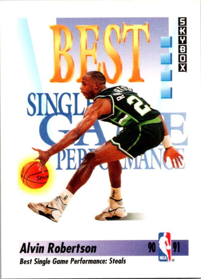 1991-92 SkyBox #312 Alvin Robertson Milwaukee Bucks V77345 Image 1