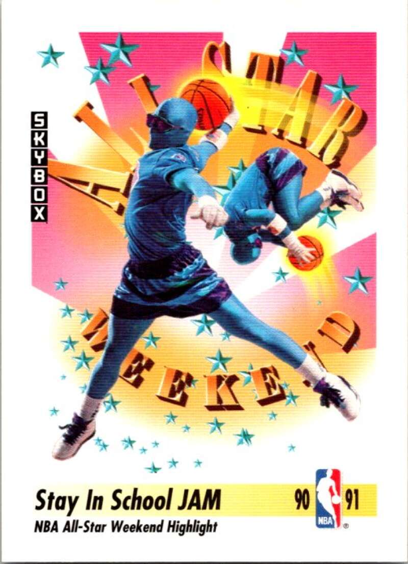 1991-92 SkyBox #313 Stay In School Jam V77347 Image 1