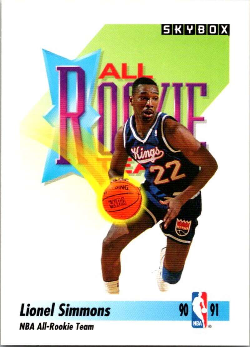 1991-92 SkyBox #319 Lionel Simmons Sacramento Kings V77355 Image 1