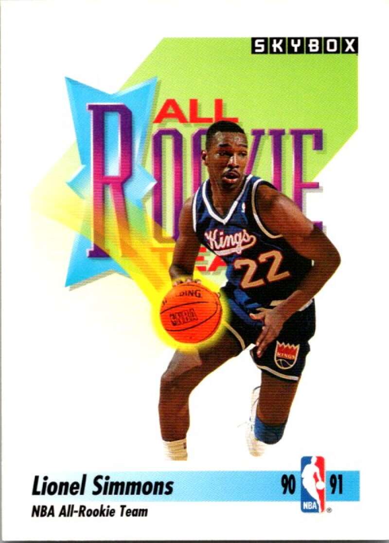1991-92 SkyBox #319 Lionel Simmons Sacramento Kings V77356 Image 1