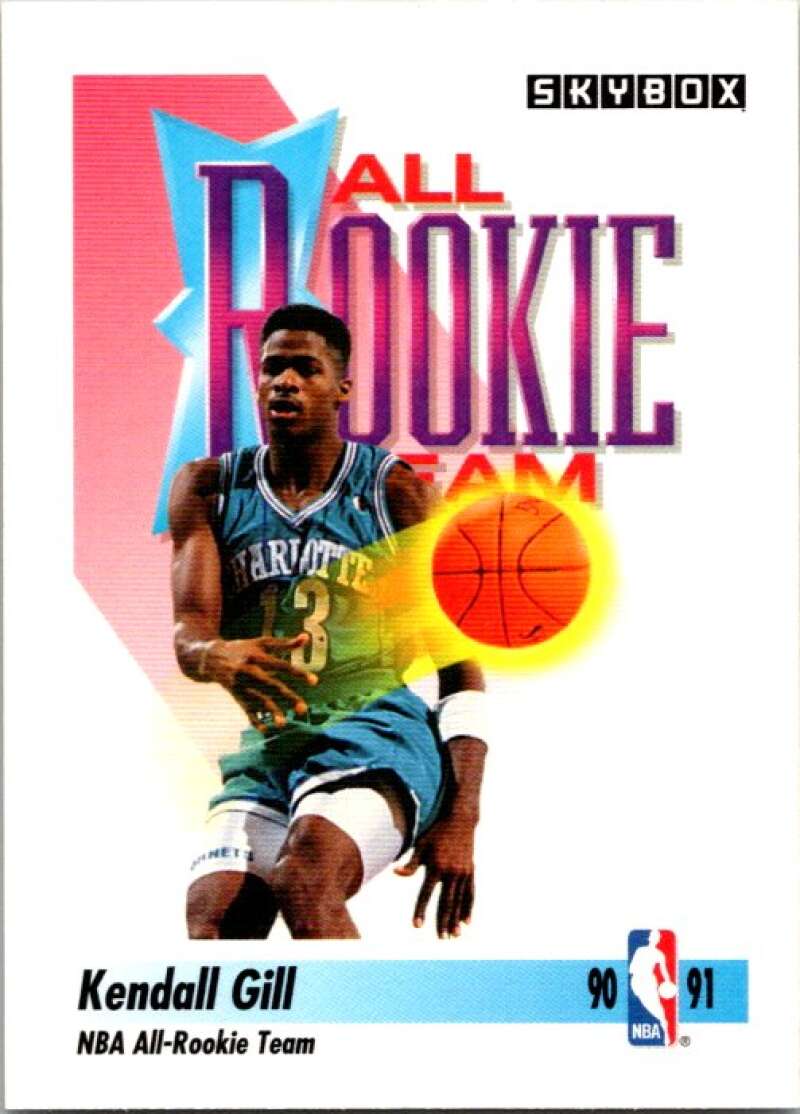 1991-92 SkyBox #321 Kendall Gill Charlotte Hornets V77359 Image 1
