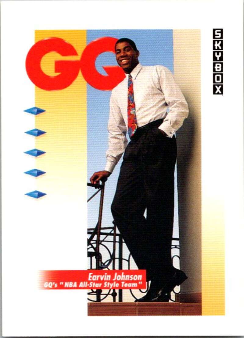 1991-92 SkyBox #323 Magic Johnson Los Angeles Lakers V77362 Image 1