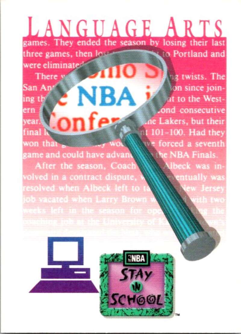 1991-92 SkyBox #338 Language Arts V77382 Image 1