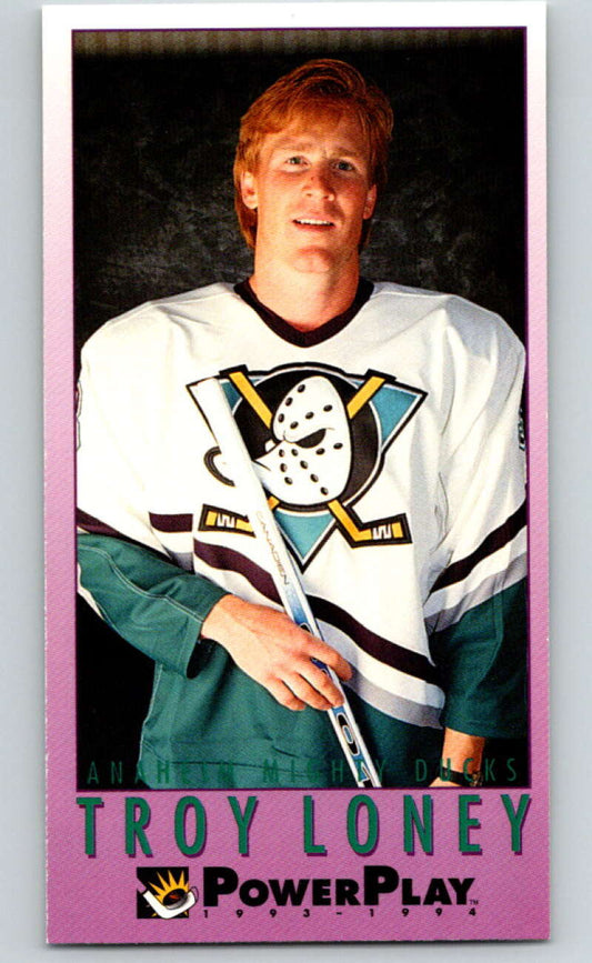 1993-94 PowerPlay #8 Troy Loney  Anaheim Ducks  V77414 Image 1