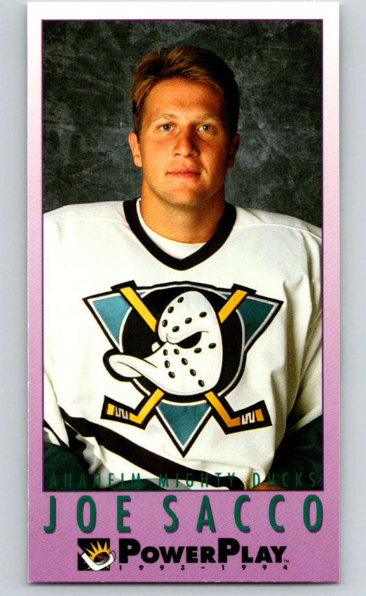 1993-94 PowerPlay #9 Joe Sacco  Anaheim Ducks  V77415 Image 1