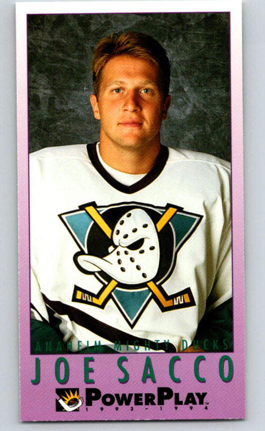 1993-94 PowerPlay #9 Joe Sacco  Anaheim Ducks  V77416 Image 1
