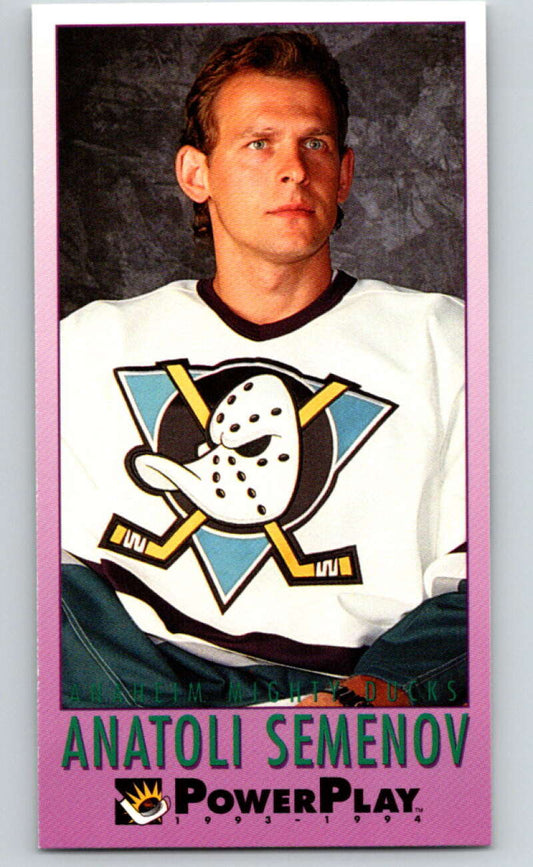 1993-94 PowerPlay #10 Anatoli Semenov  Anaheim Ducks  V77417 Image 1