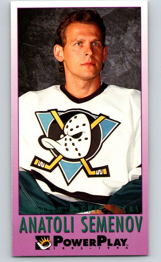 1993-94 PowerPlay #10 Anatoli Semenov  Anaheim Ducks  V77418 Image 1
