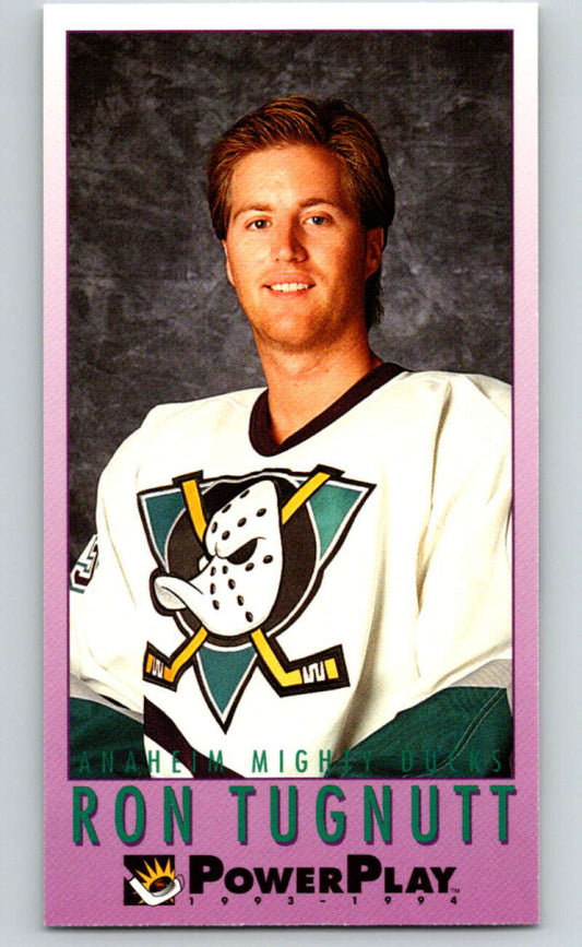 1993-94 PowerPlay #13 Ron Tugnutt  Anaheim Ducks  V77425 Image 1