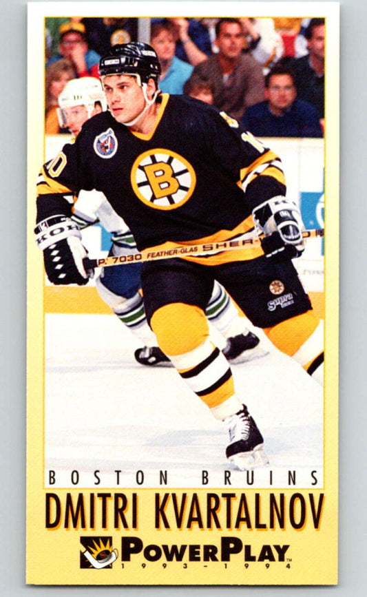 1993-94 PowerPlay #20 Dmitri Kvartalnov  Boston Bruins  V77438 Image 1