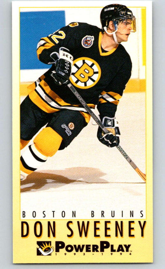 1993-94 PowerPlay #24 Don Sweeney  Boston Bruins  V77449 Image 1