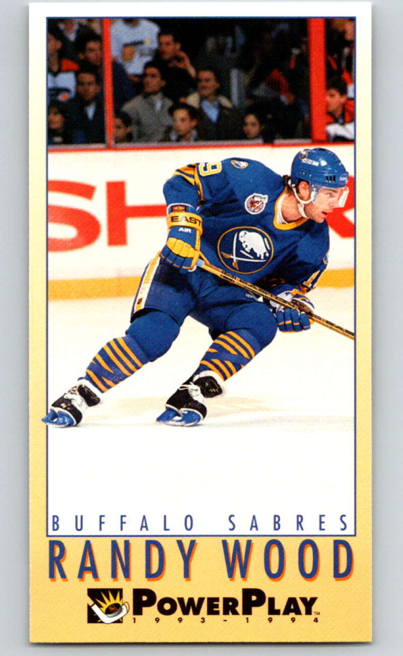 1993-94 PowerPlay #35 Randy Wood Buffalo Sabres V77470 Image 1