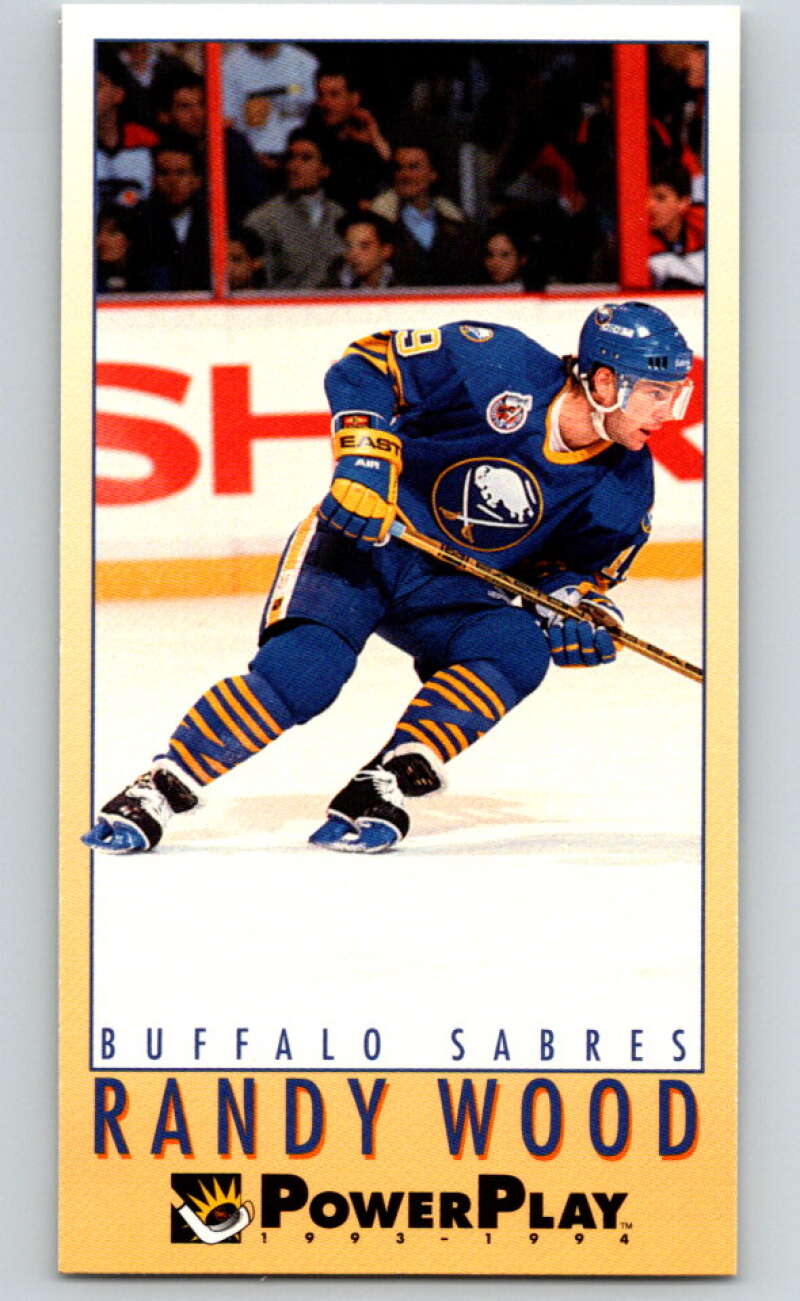 1993-94 PowerPlay #35 Randy Wood Buffalo Sabres V77471 Image 1