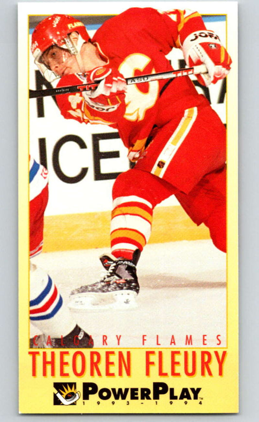 1993-94 PowerPlay #36 Theo Fleury  Calgary Flames  V77472 Image 1