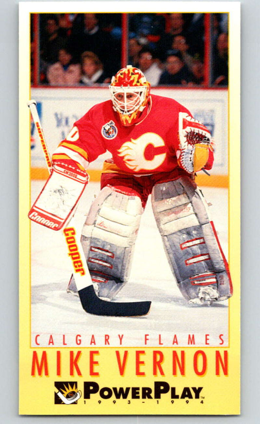 1993-94 PowerPlay #45 Mike Vernon  Calgary Flames  V77488 Image 1