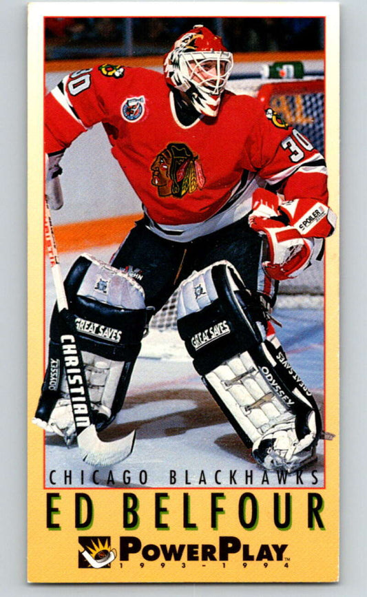 1993-94 PowerPlay #46 Ed Belfour  Chicago Blackhawks  V77490 Image 1