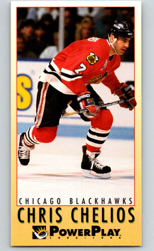 1993-94 PowerPlay #47 Chris Chelios  Chicago Blackhawks  V77491 Image 1