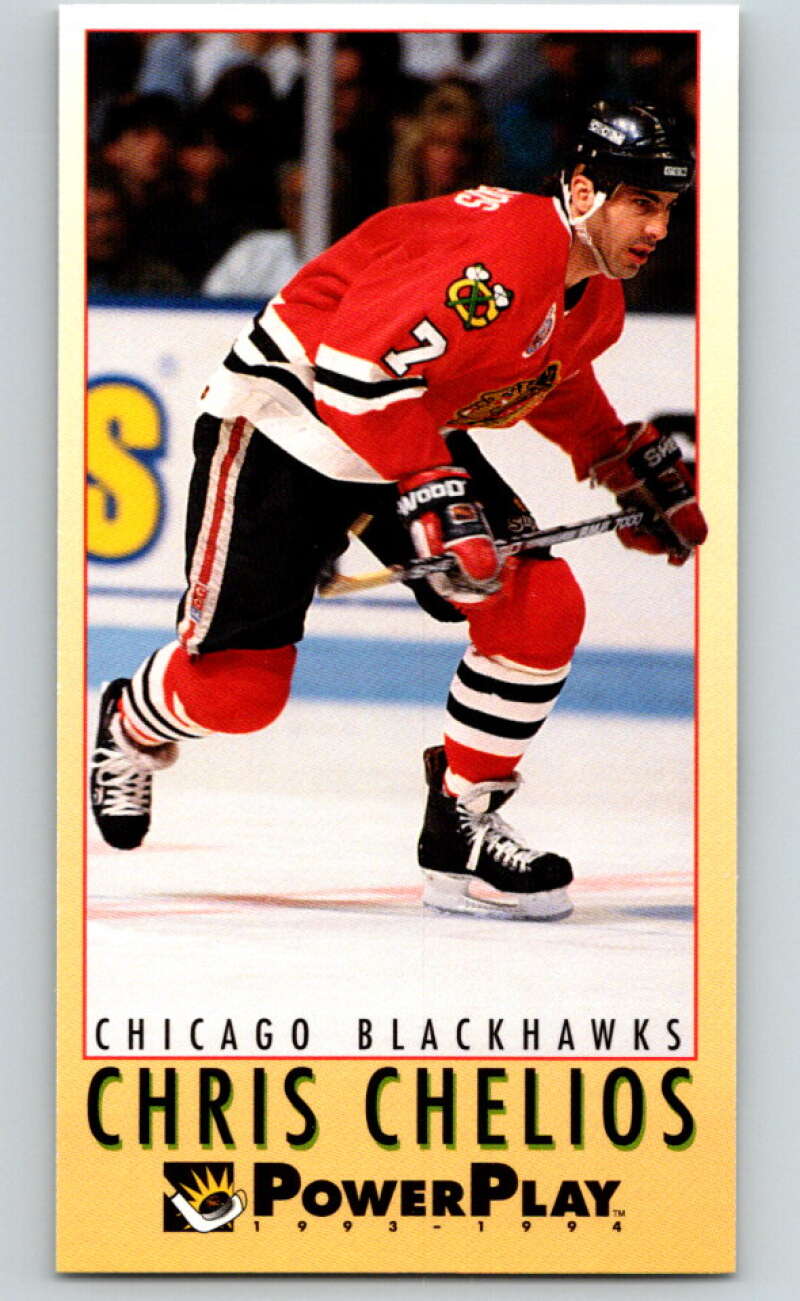 1993-94 PowerPlay #47 Chris Chelios Chicago Blackhawks V77492 Image 1