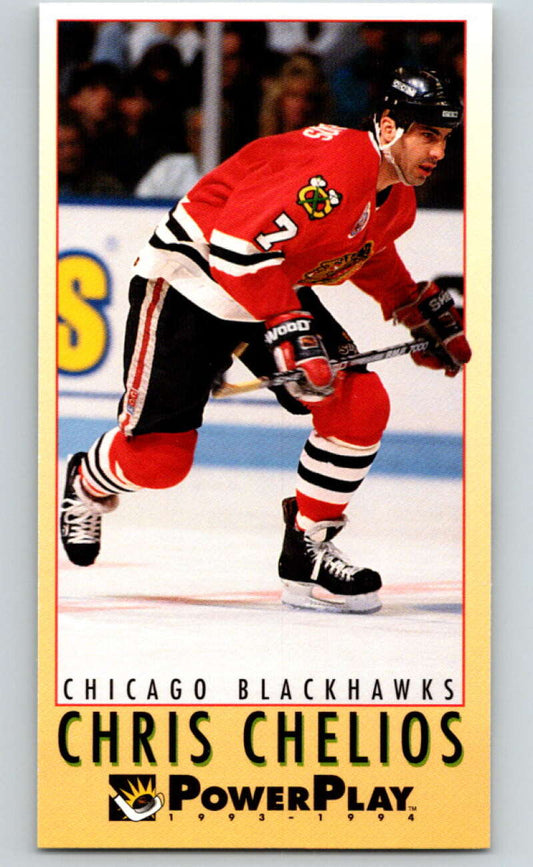 1993-94 PowerPlay #47 Chris Chelios  Chicago Blackhawks  V77492 Image 1