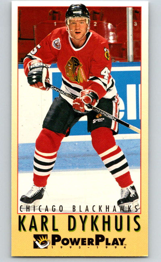 1993-94 PowerPlay #48 Karl Dykhuis  Chicago Blackhawks  V77494 Image 1