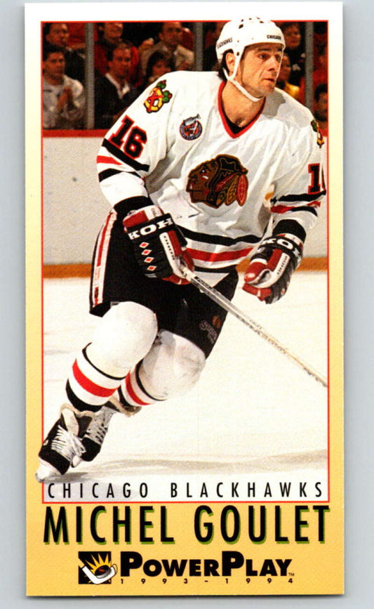 1993-94 PowerPlay #49 Michel Goulet  Chicago Blackhawks  V77496 Image 1