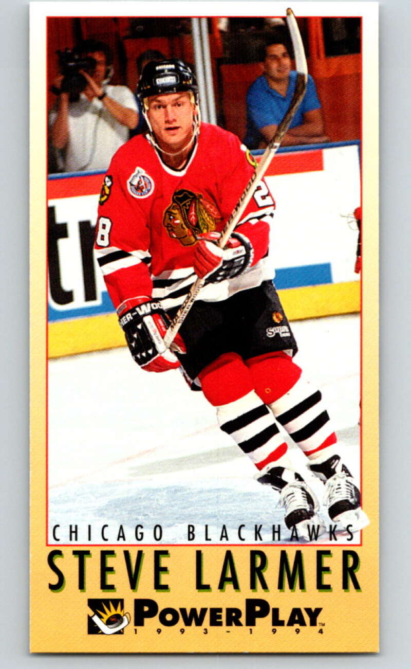 1993-94 PowerPlay #52 Steve Larmer Chicago Blackhawks V77502 Image 1