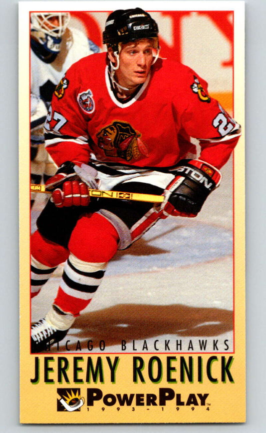 1993-94 PowerPlay #54 Jeremy Roenick  Chicago Blackhawks  V77509 Image 1