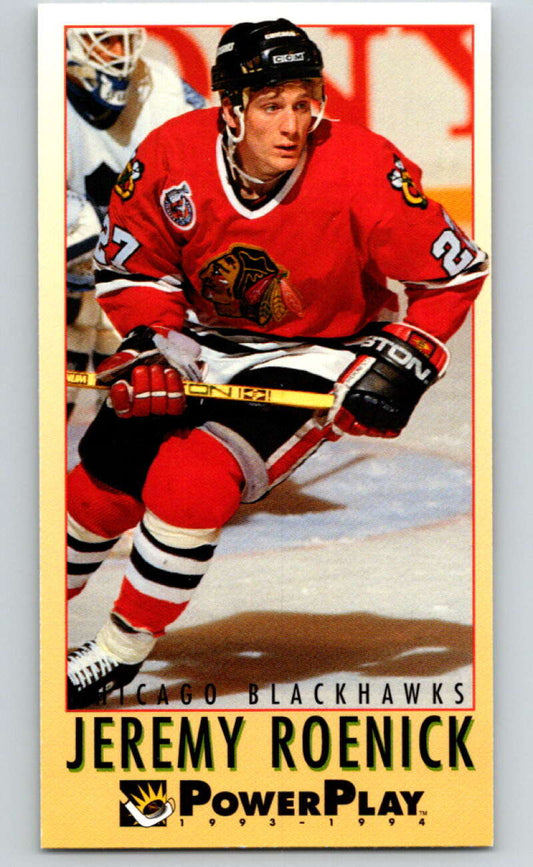 1993-94 PowerPlay #54 Jeremy Roenick  Chicago Blackhawks  V77510 Image 1