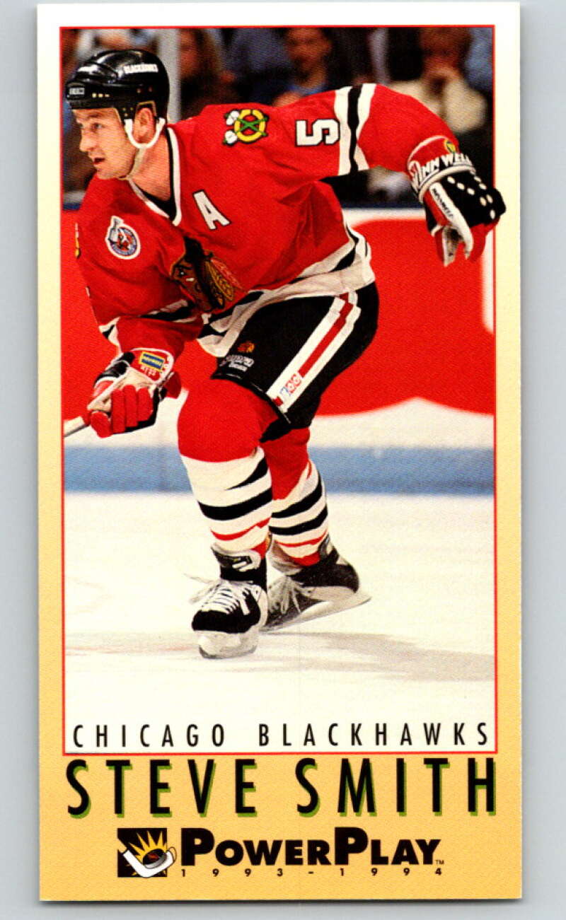 1993-94 PowerPlay #55 Steve Smith Chicago Blackhawks V77511 Image 1