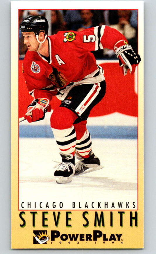1993-94 PowerPlay #55 Steve Smith  Chicago Blackhawks  V77512 Image 1