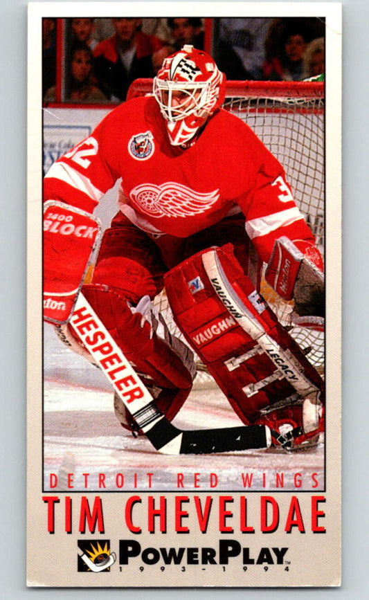 1993-94 PowerPlay #67 Tim Cheveldae  Detroit Red Wings  V77539 Image 1