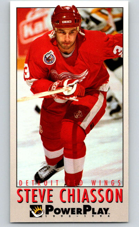 1993-94 PowerPlay #68 Steve Chiasson  Detroit Red Wings  V77540 Image 1