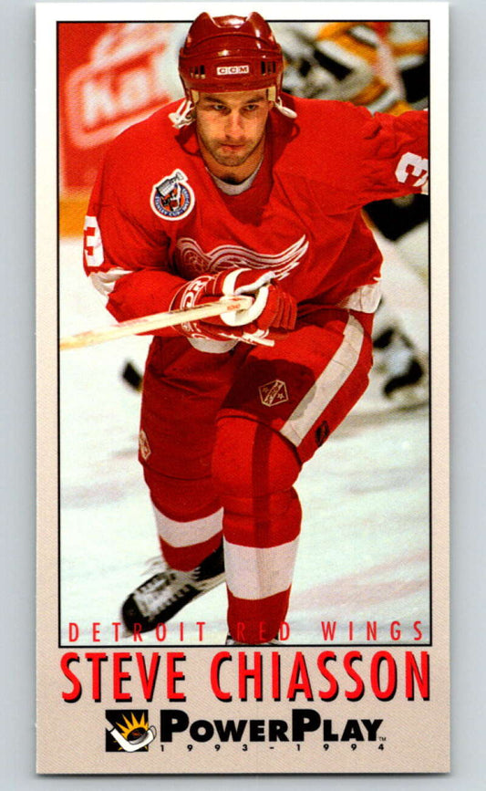 1993-94 PowerPlay #68 Steve Chiasson  Detroit Red Wings  V77541 Image 1