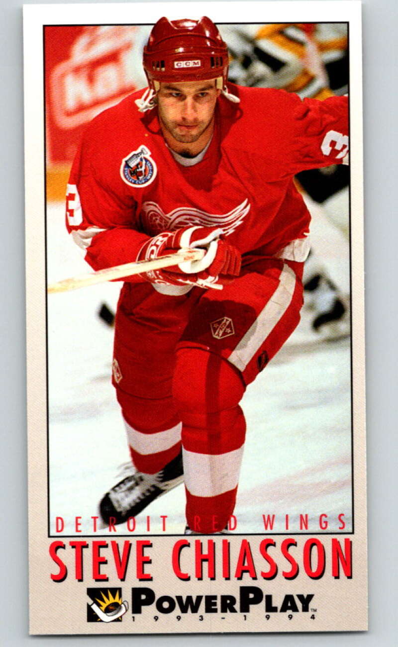 1993-94 PowerPlay #68 Steve Chiasson Detroit Red Wings V77542 Image 1