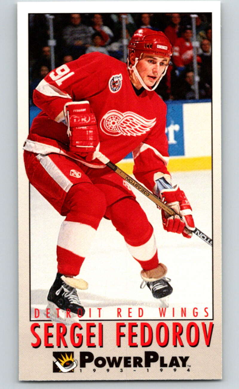 1993-94 PowerPlay #72 Sergei Fedorov Detroit Red Wings V77550 Image 1