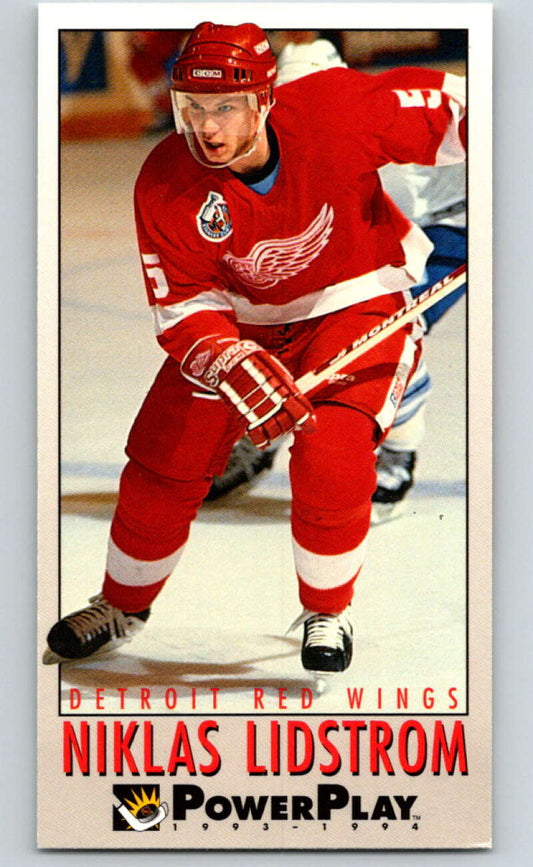 1993-94 PowerPlay #74 Nicklas Lidstrom  Detroit Red Wings  V77556 Image 1