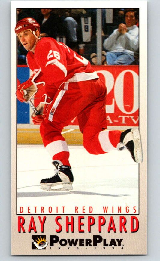 1993-94 PowerPlay #76 Ray Sheppard  Detroit Red Wings  V77561 Image 1