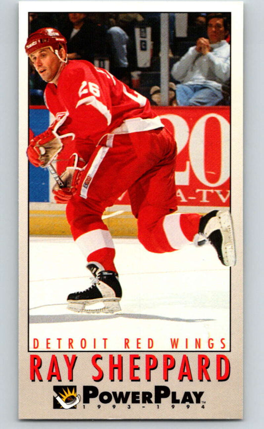 1993-94 PowerPlay #76 Ray Sheppard  Detroit Red Wings  V77562 Image 1